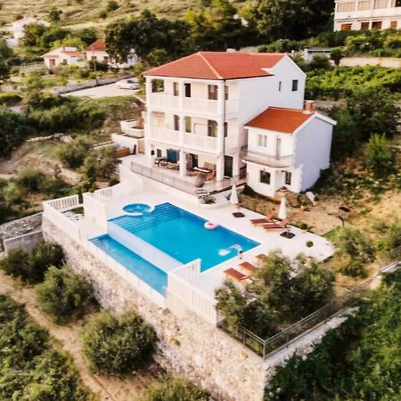 Sea View Luxury Apart Hotel Villa Conte With Swiming Pool And Romantic Spa Podstrana Kültér fotó