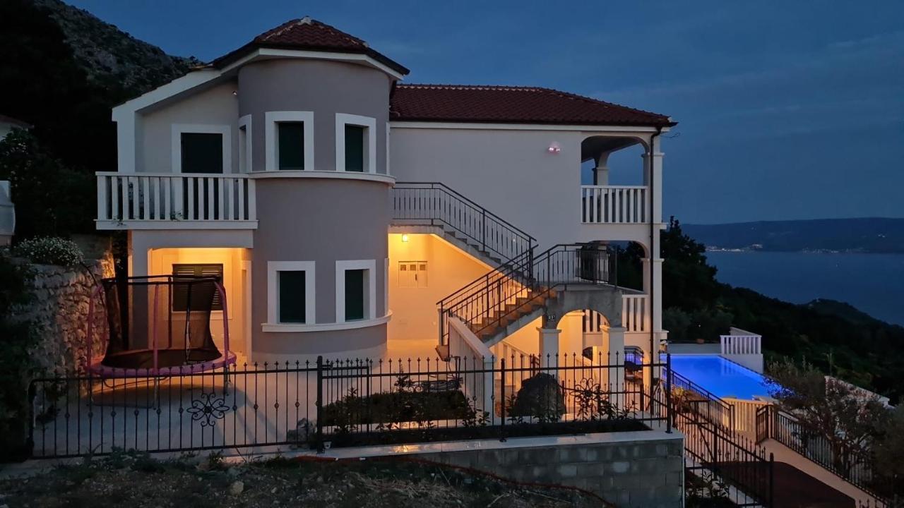Sea View Luxury Apart Hotel Villa Conte With Swiming Pool And Romantic Spa Podstrana Kültér fotó