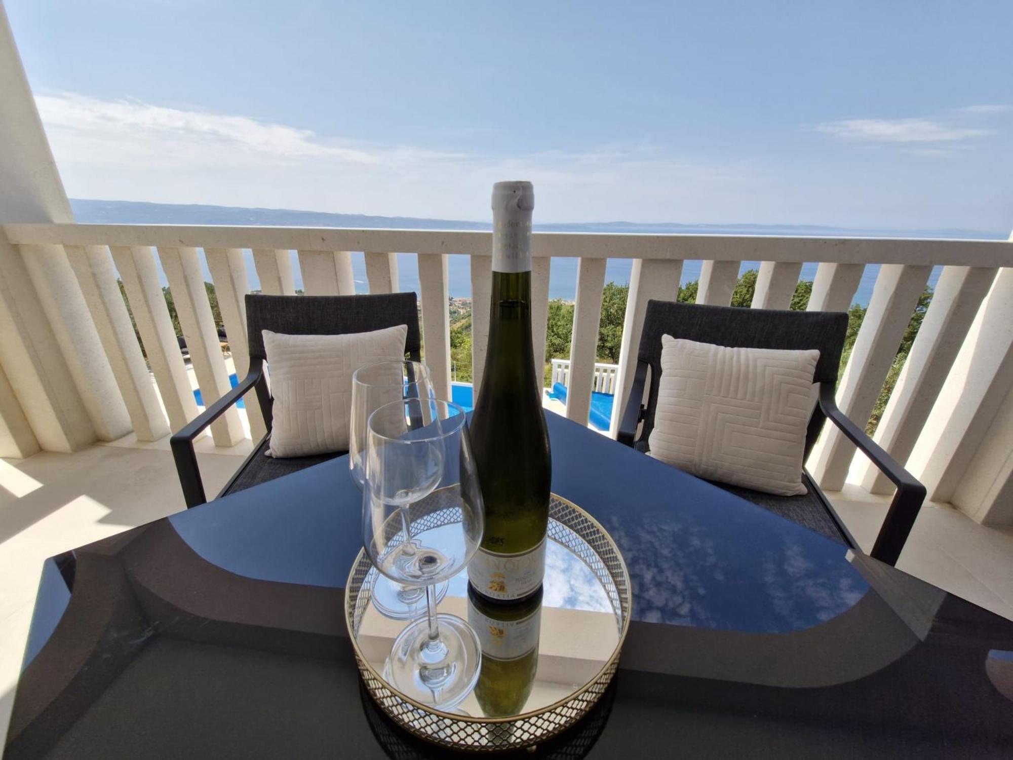 Sea View Luxury Apart Hotel Villa Conte With Swiming Pool And Romantic Spa Podstrana Kültér fotó